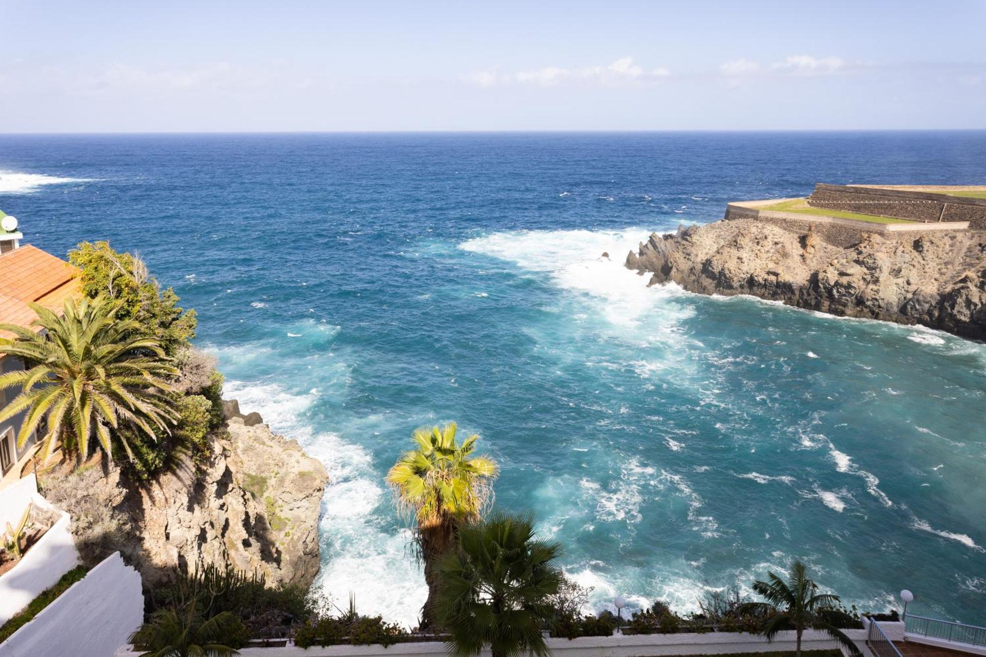 Cozy Seafront Studio With Balcony & Ocean Views San Marcos  المظهر الخارجي الصورة